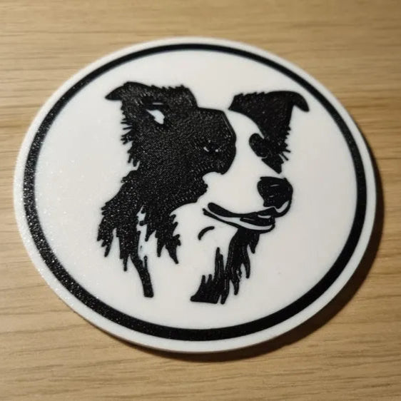 x4 Dog Coaster Set & Holder