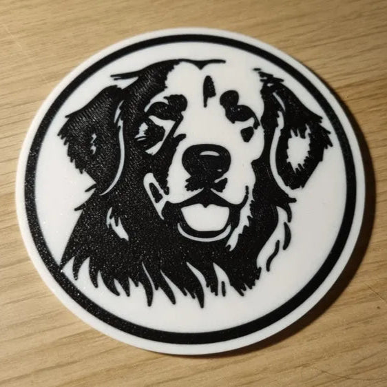 x4 Dog Coaster Set & Holder