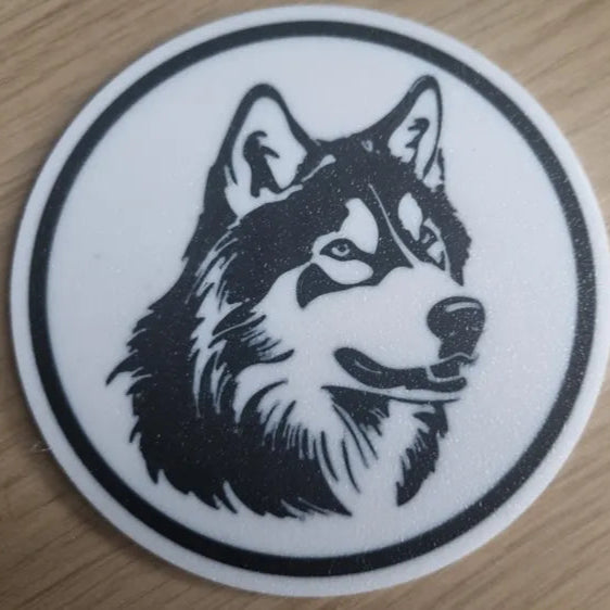 x4 Dog Coaster Set & Holder