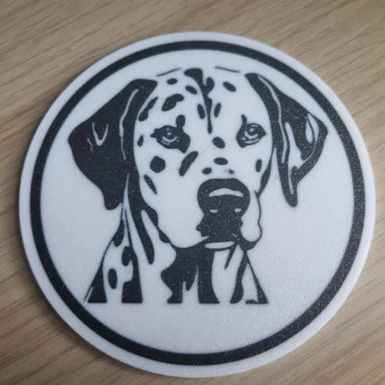 x4 Dog Coaster Set & Holder
