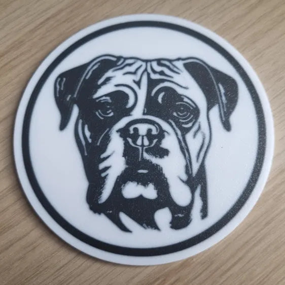 x4 Dog Coaster Set & Holder