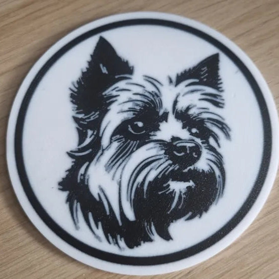 x4 Dog Coaster Set & Holder