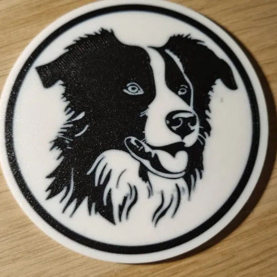 x4 Dog Coaster Set & Holder
