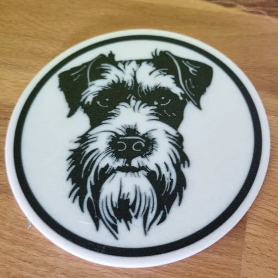 x4 Dog Coaster Set & Holder