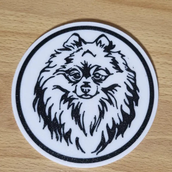x4 Dog Coaster Set & Holder