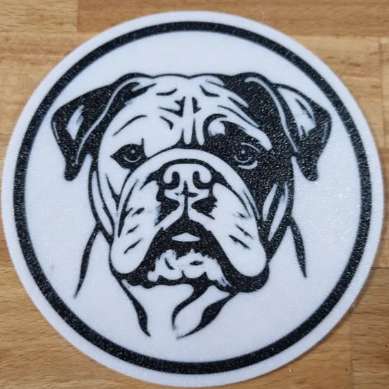 x4 Dog Coaster Set & Holder