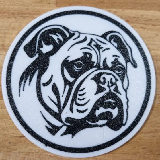 x4 Dog Coaster Set & Holder