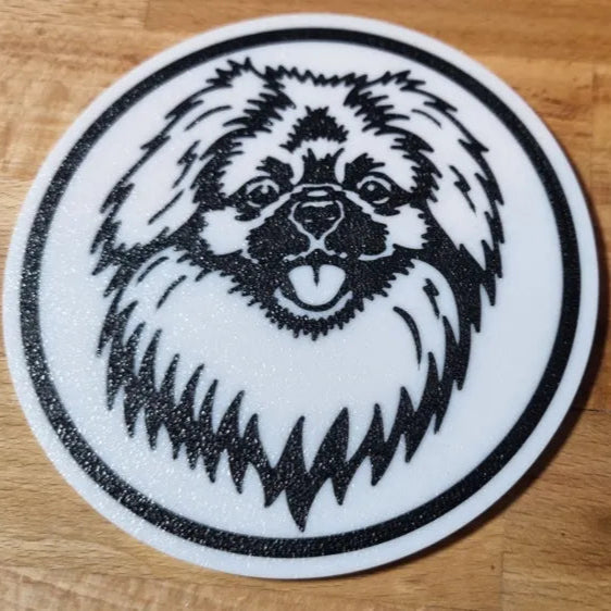x4 Dog Coaster Set & Holder