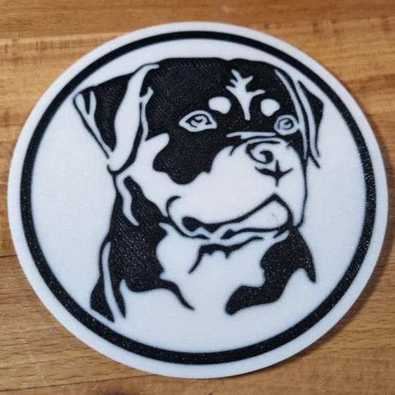 x4 Dog Coaster Set & Holder