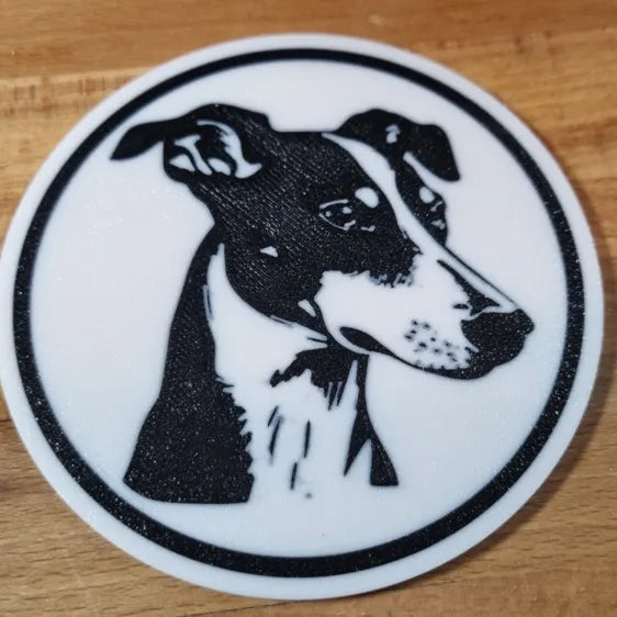 x4 Dog Coaster Set & Holder