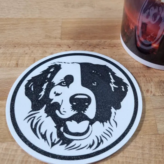 x4 Dog Coaster Set & Holder