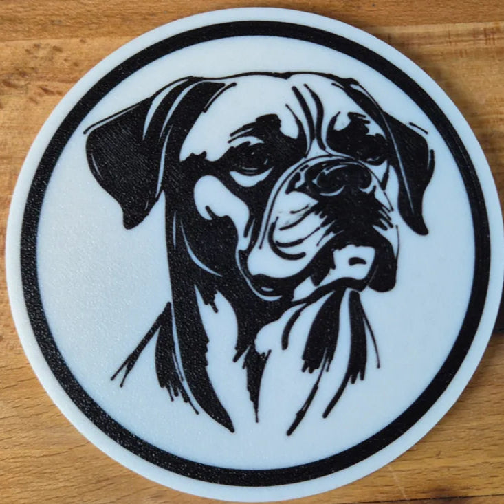x4 Dog Coaster Set & Holder
