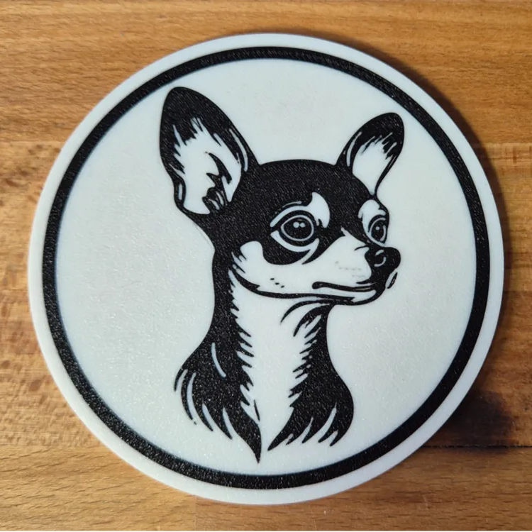x4 Dog Coaster Set & Holder