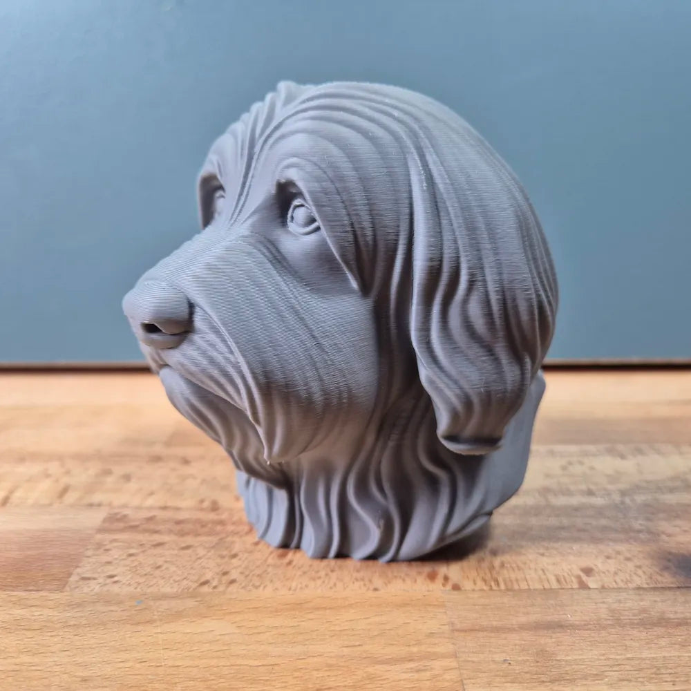 Bearded Collie Bust