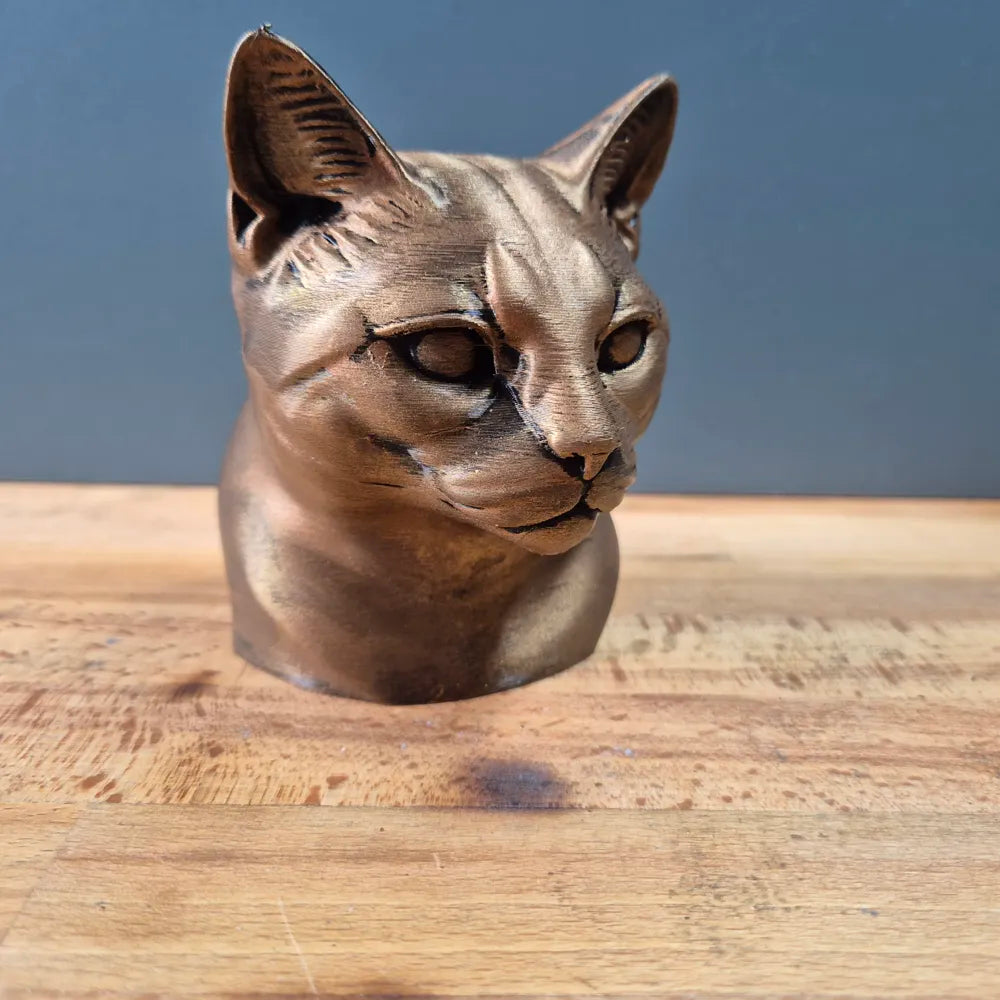 European Shorthair Cat Bust