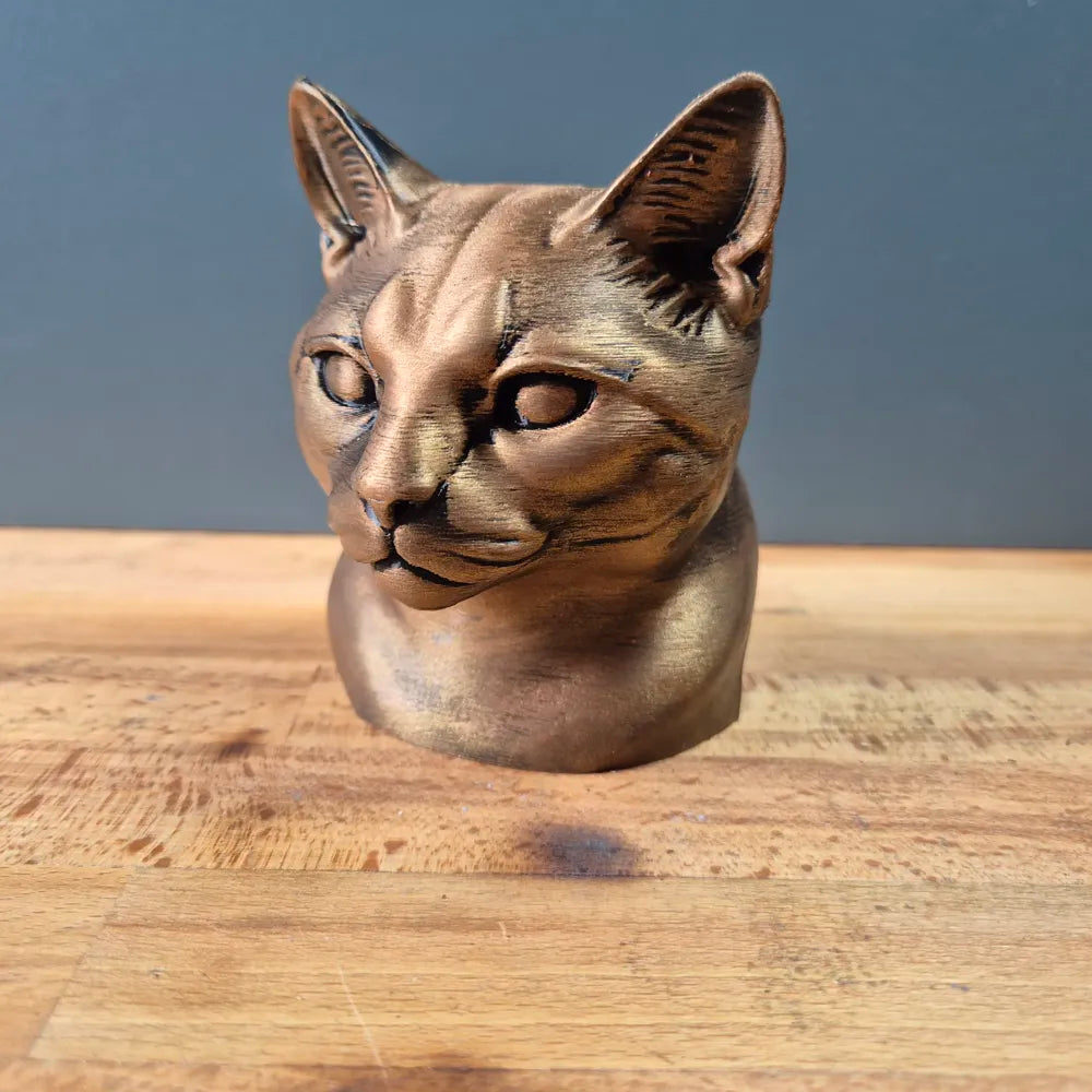 European Shorthair Cat Bust