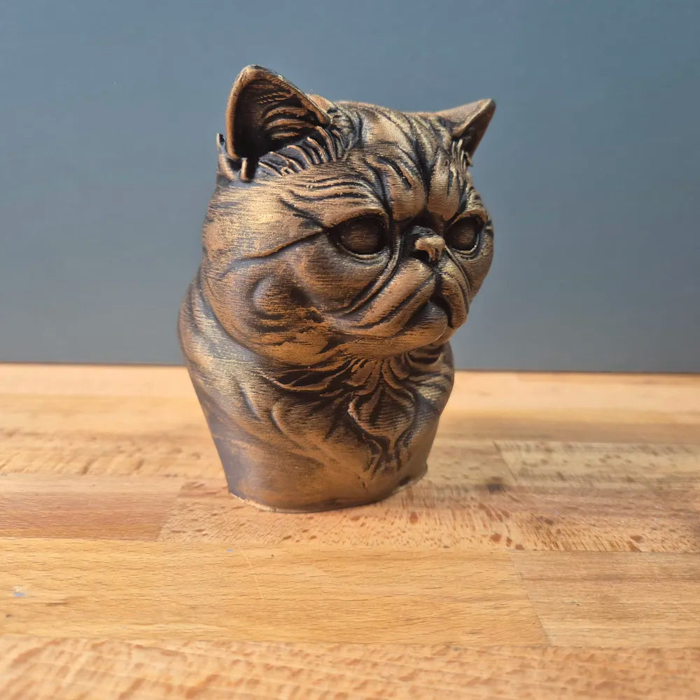 Exotic Shorthair Cat Bust