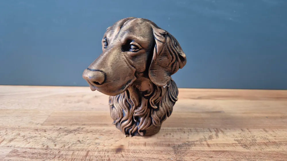 Flat Coated Retriever Bust