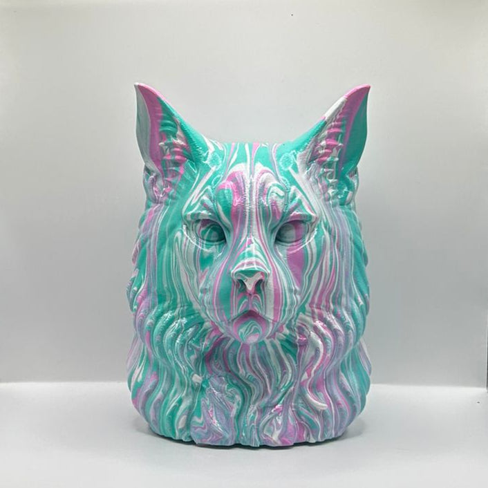 Maine Coon Cat Bust