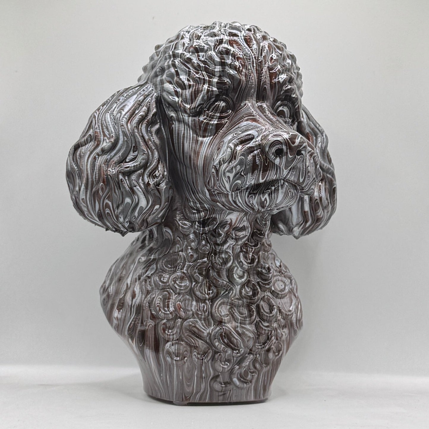 Miniature Poodle Head – Hand Painted