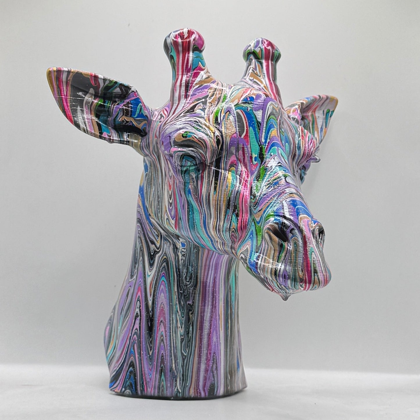 Giraffe Head – Hand Painted