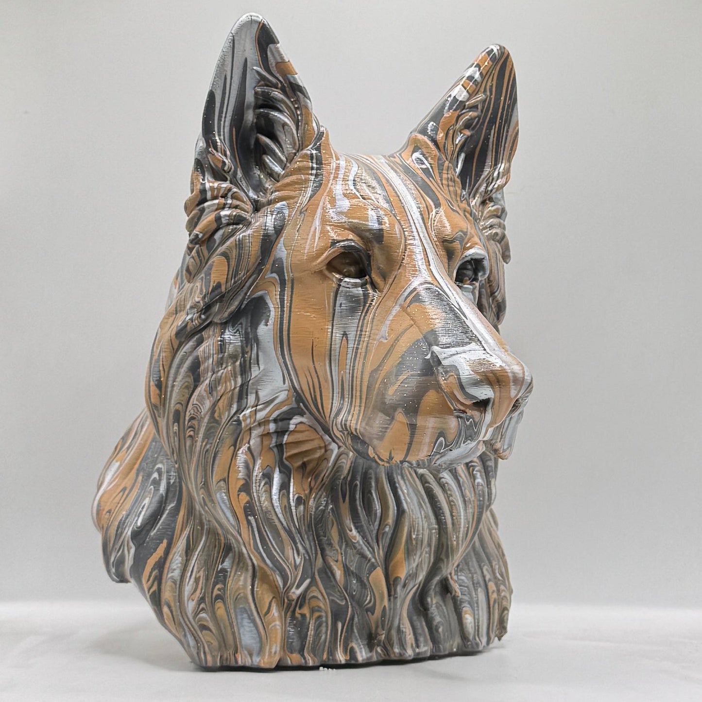 German Shepherd Head – Hand Painted