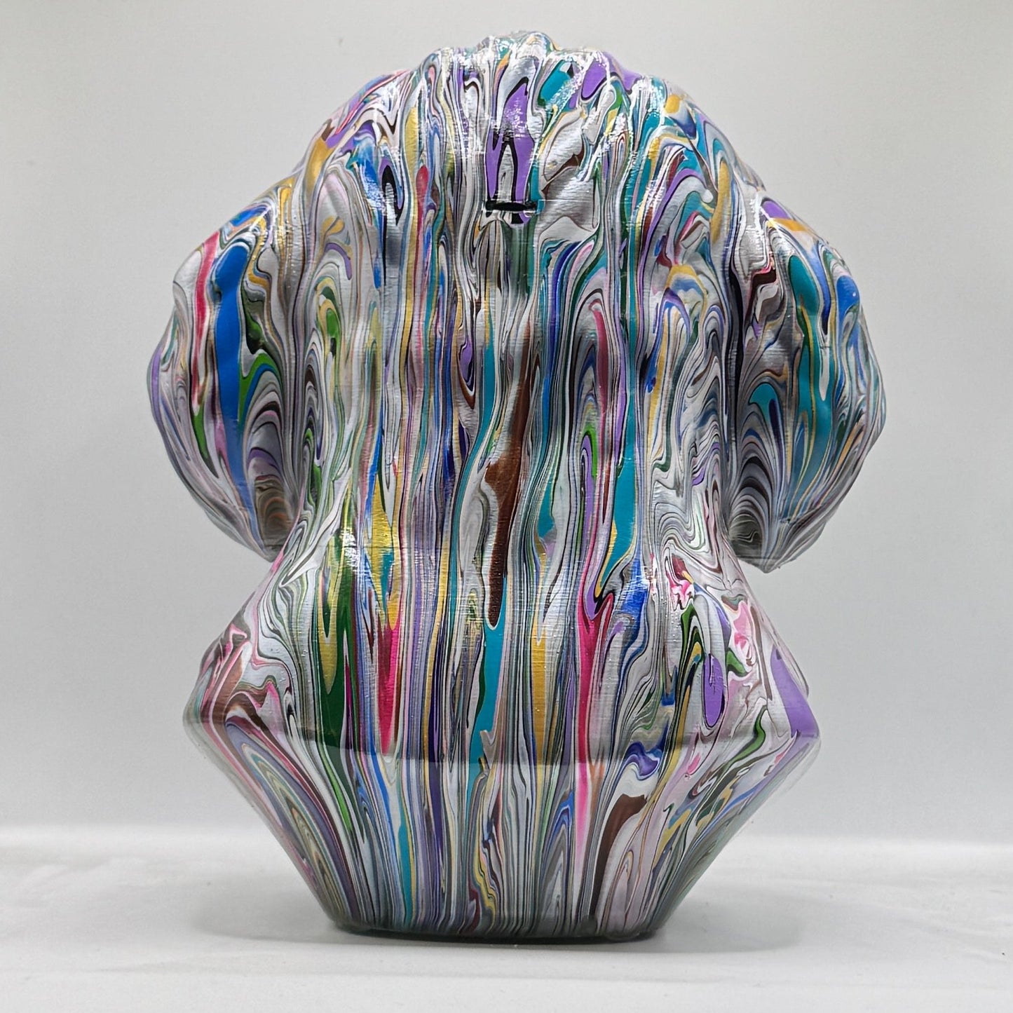 Golden Doodle Head – Hand Painted