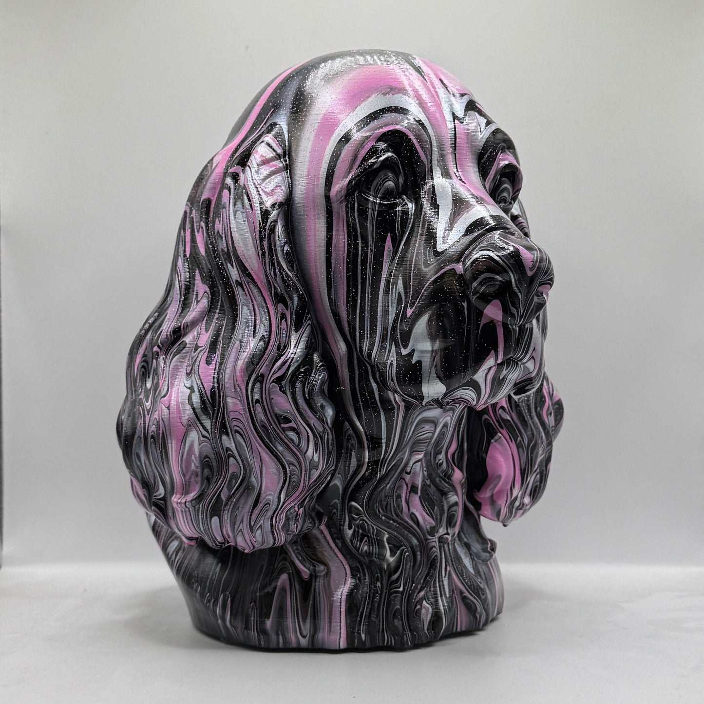 American Cocker Spaniel Head – Hand Painted