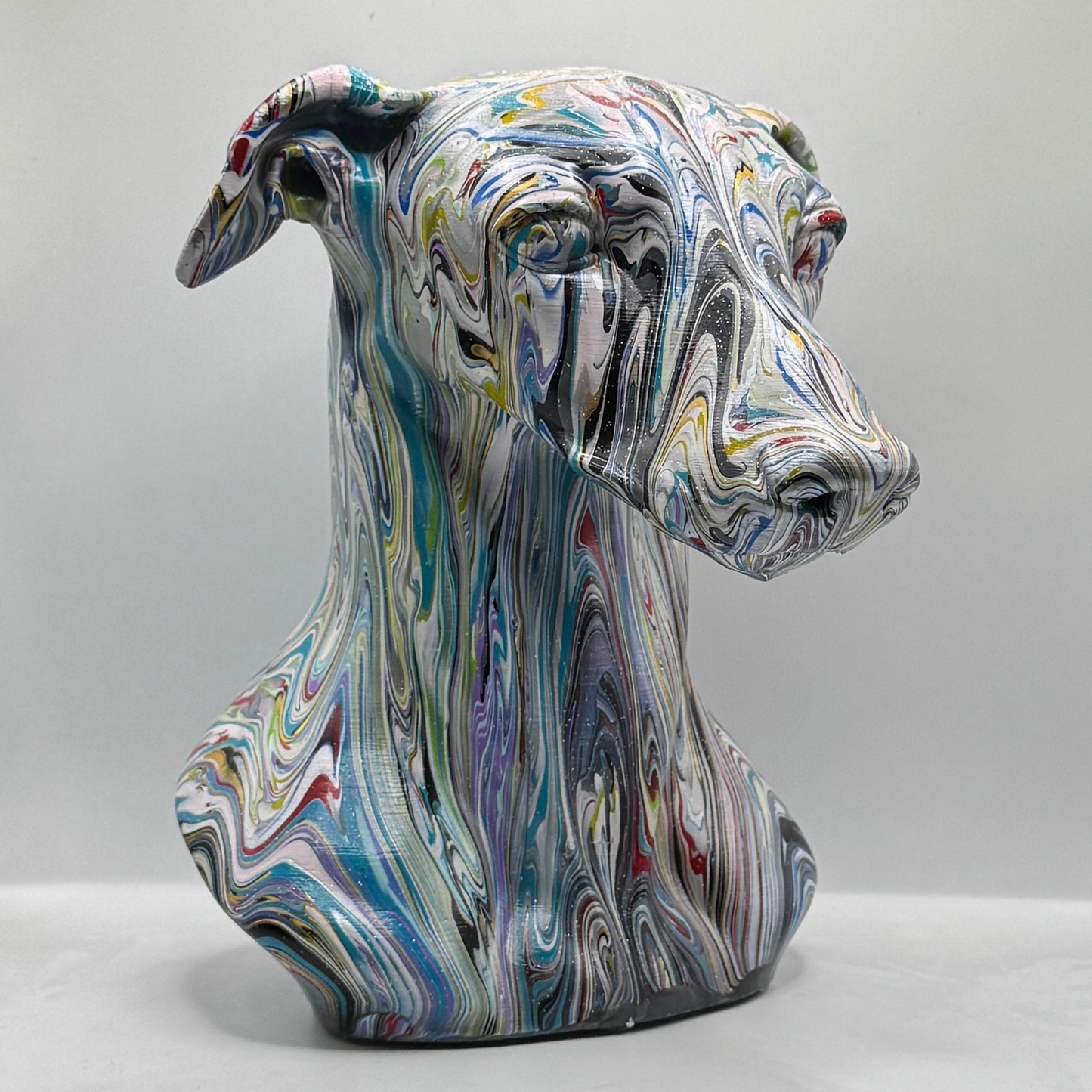Greyhound / Whippet Head – Hand Painted