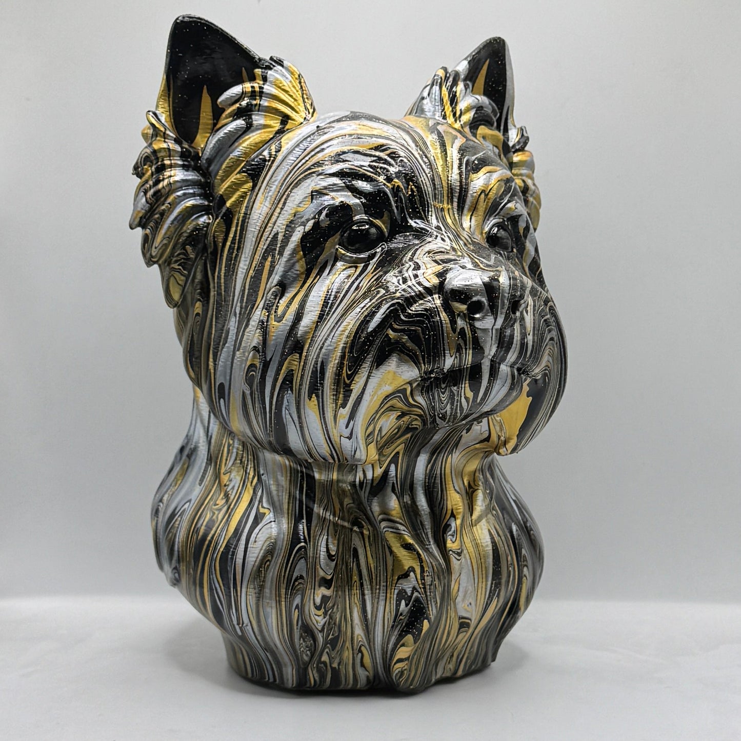 Yorkshire Terrier Head – Hand Painted