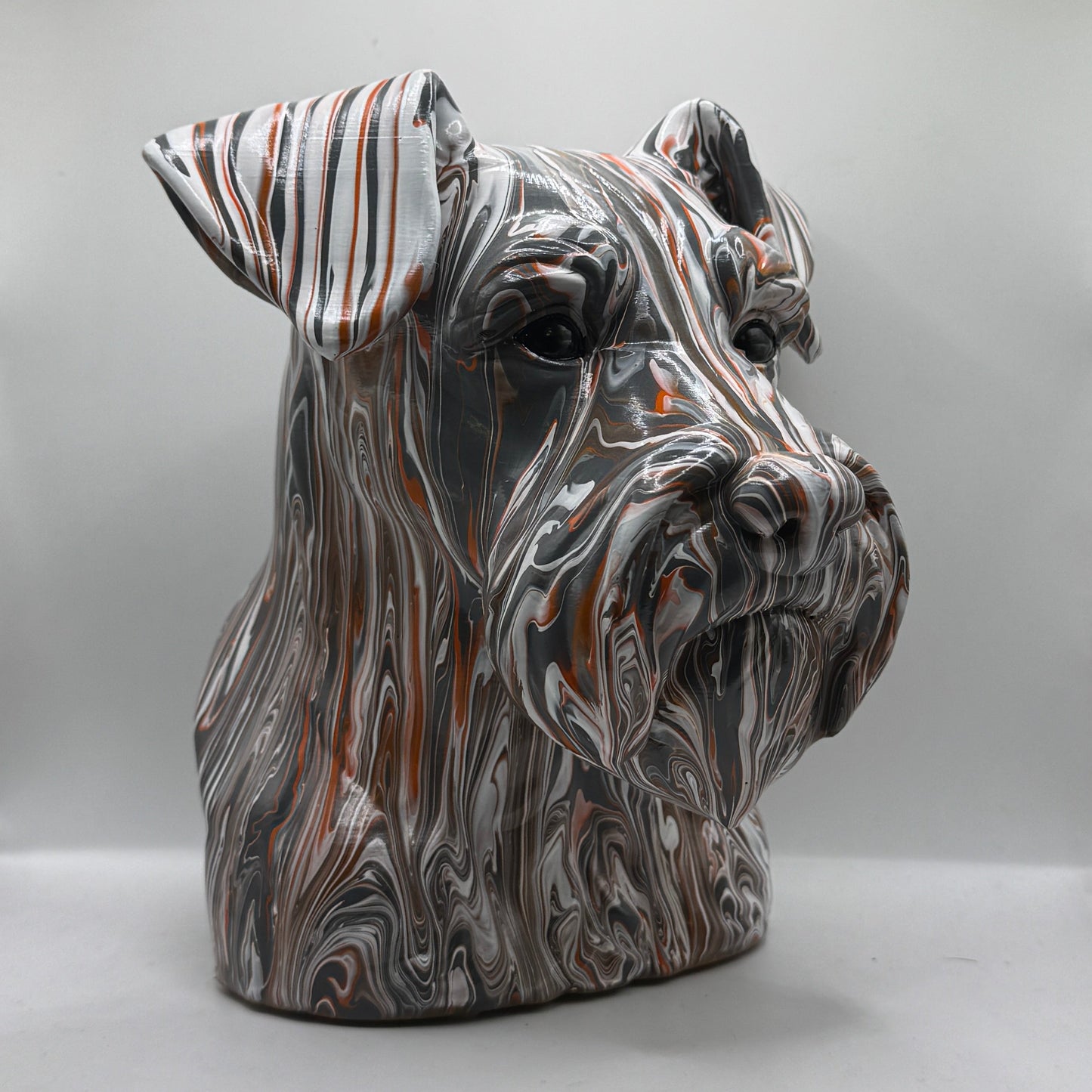 Miniature Schnauzer Head – Hand Painted