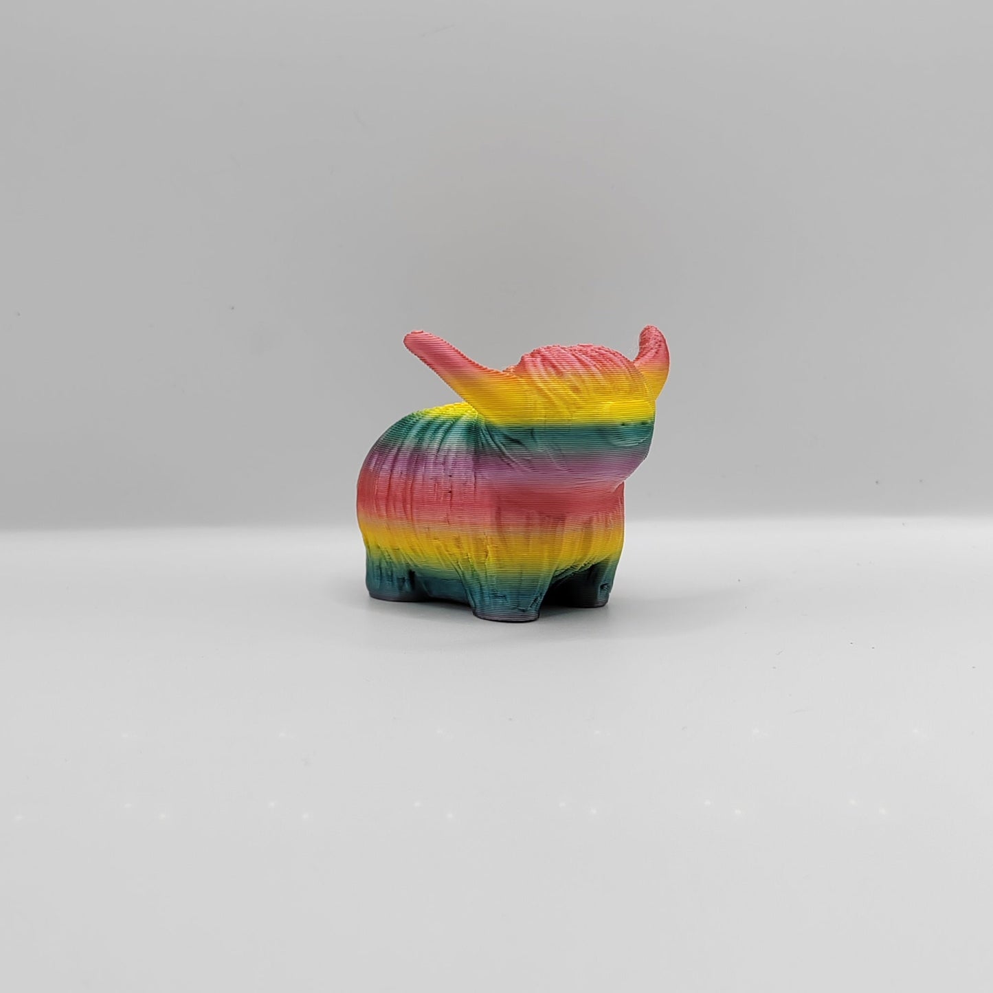 Rainbow Highland Cows