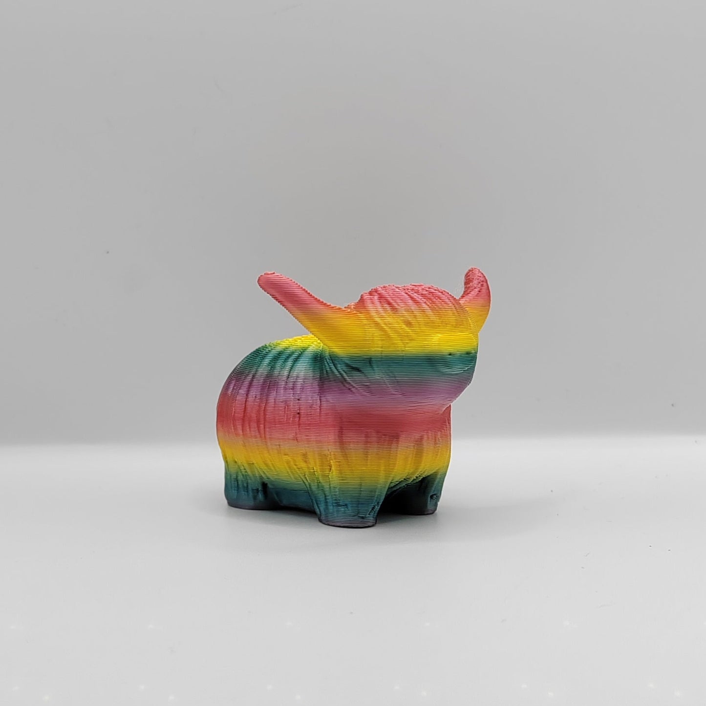 Rainbow Highland Cow