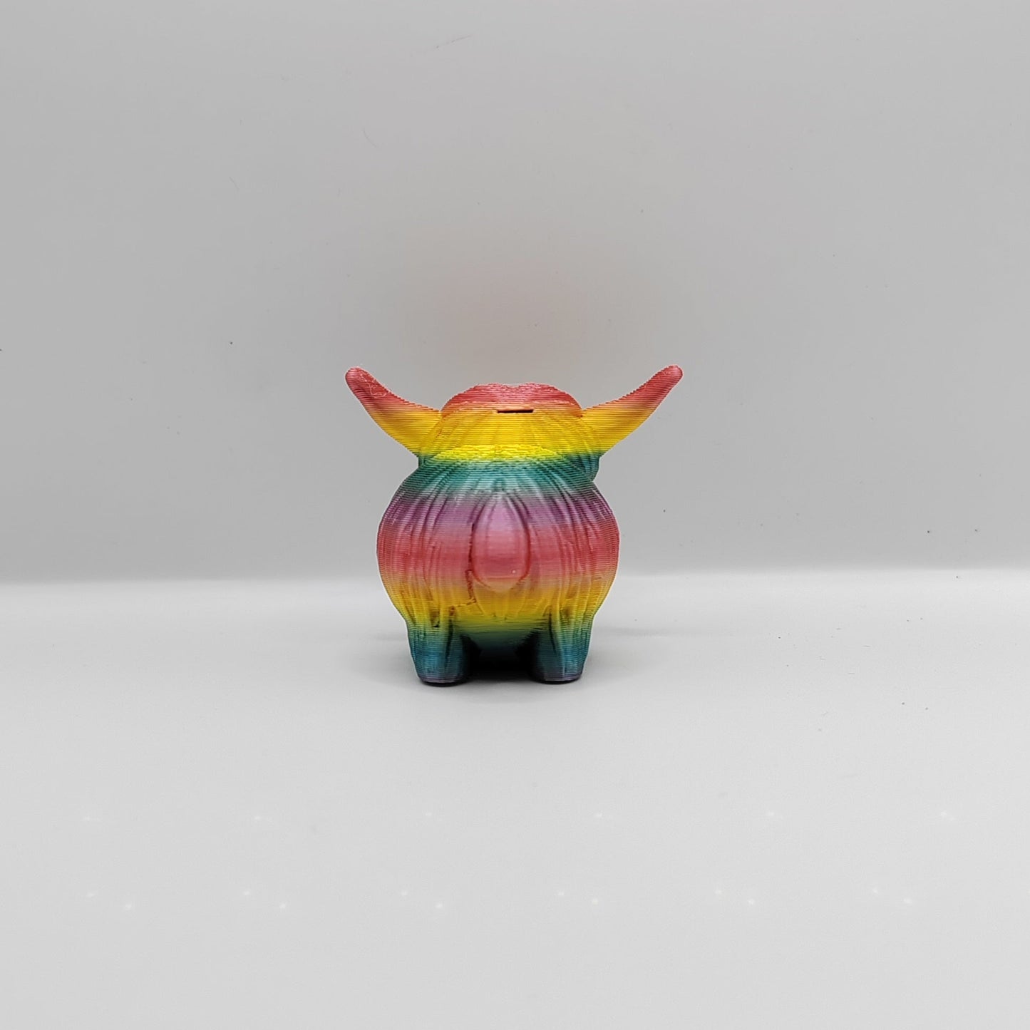 Rainbow Highland Cows