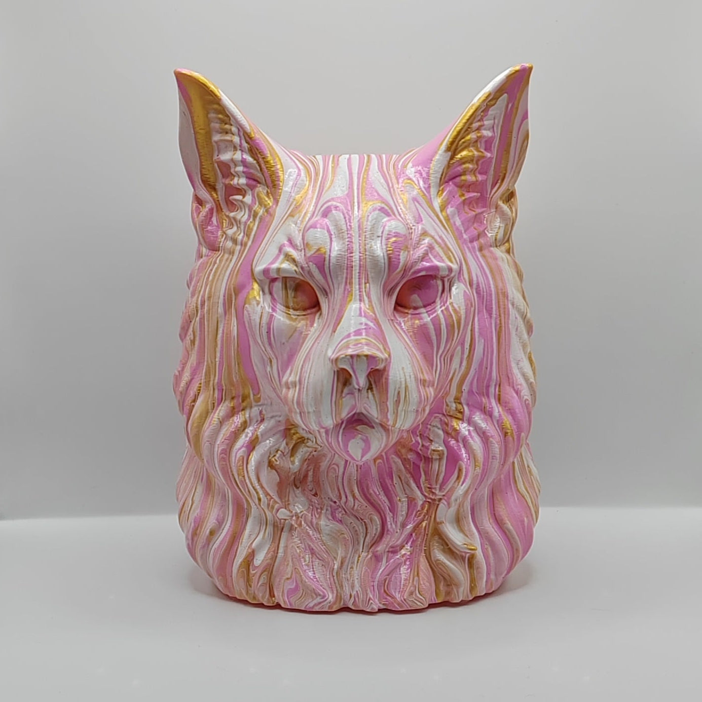 Maine Coon Cat Bust