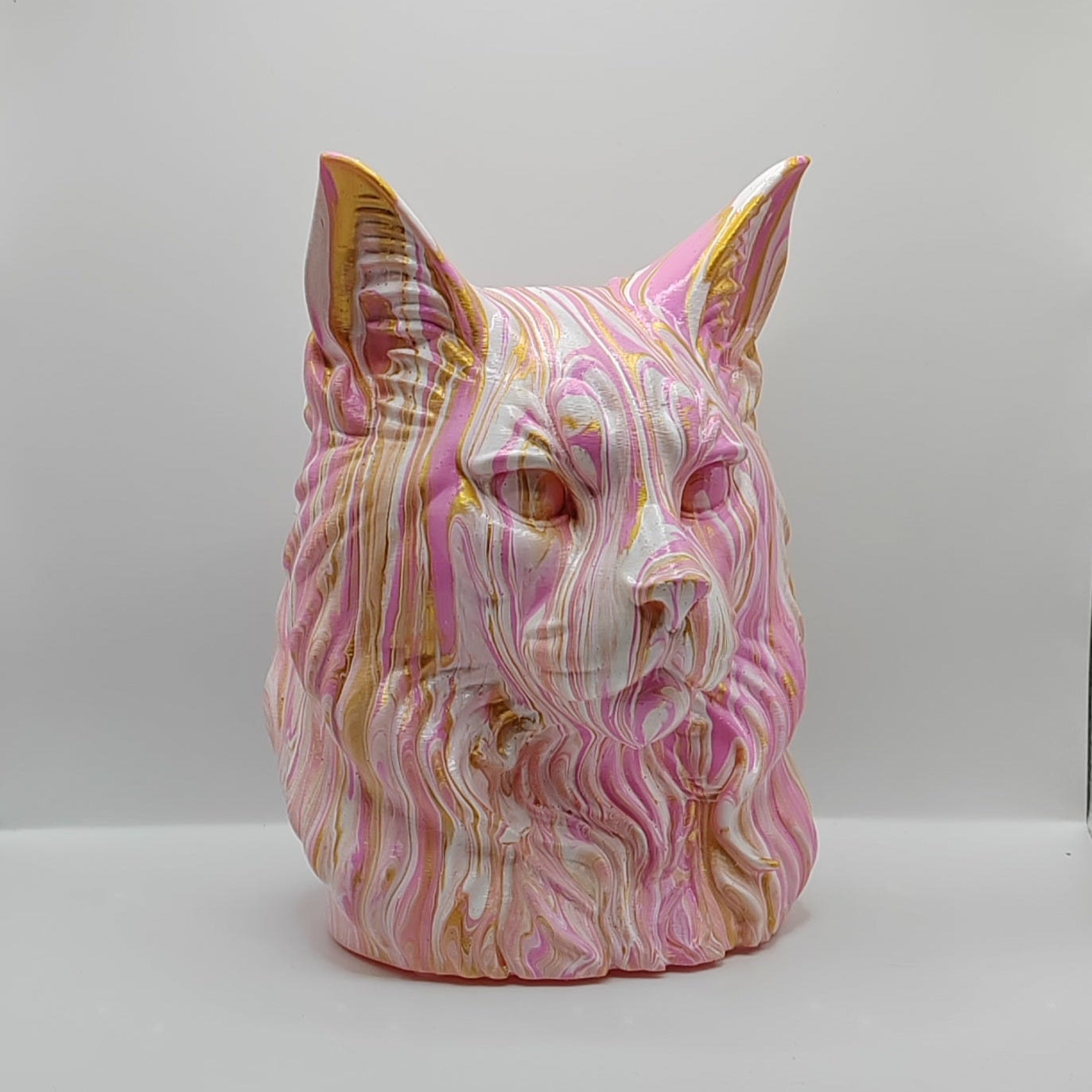 Maine Coon Cat Bust