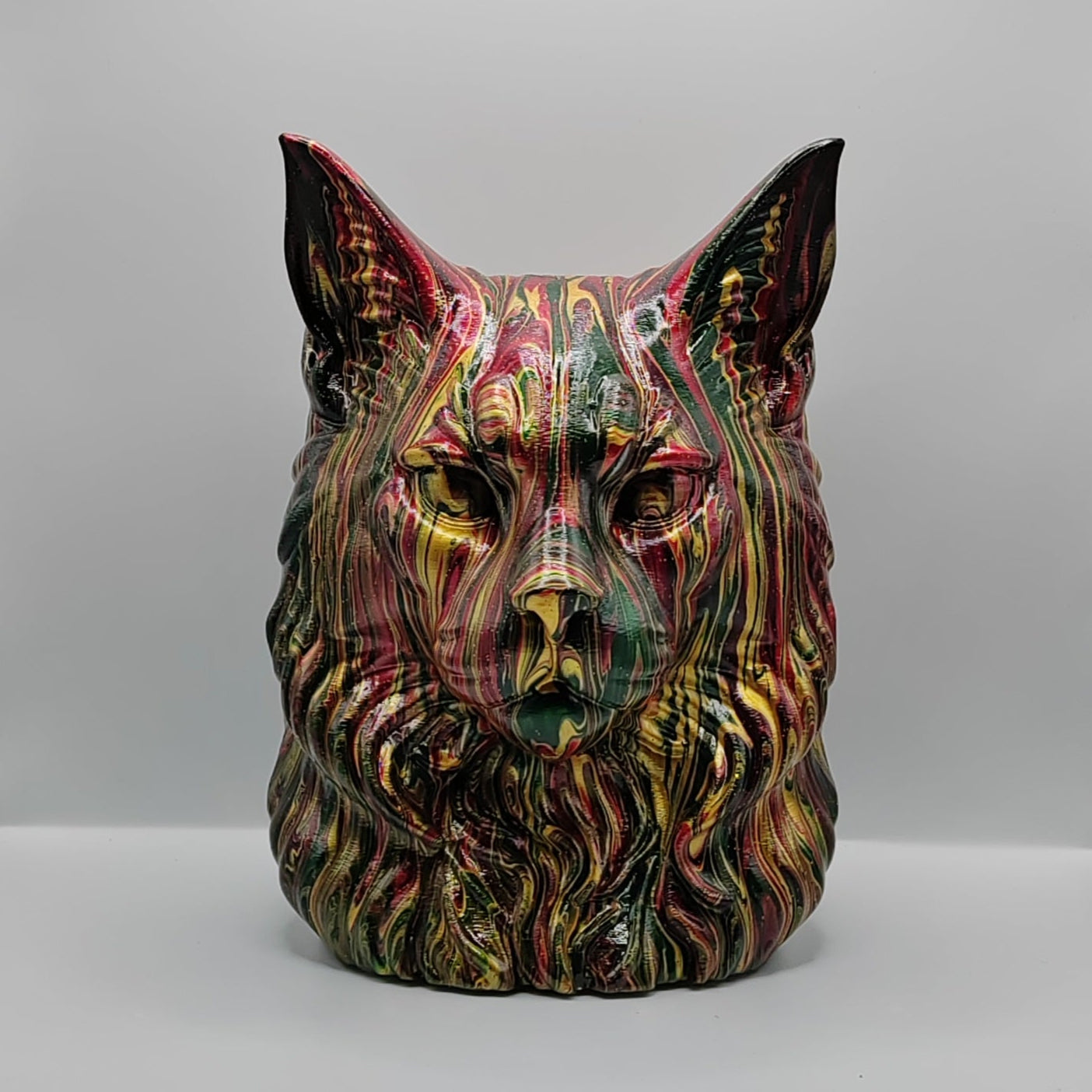 Maine Coon Cat Bust