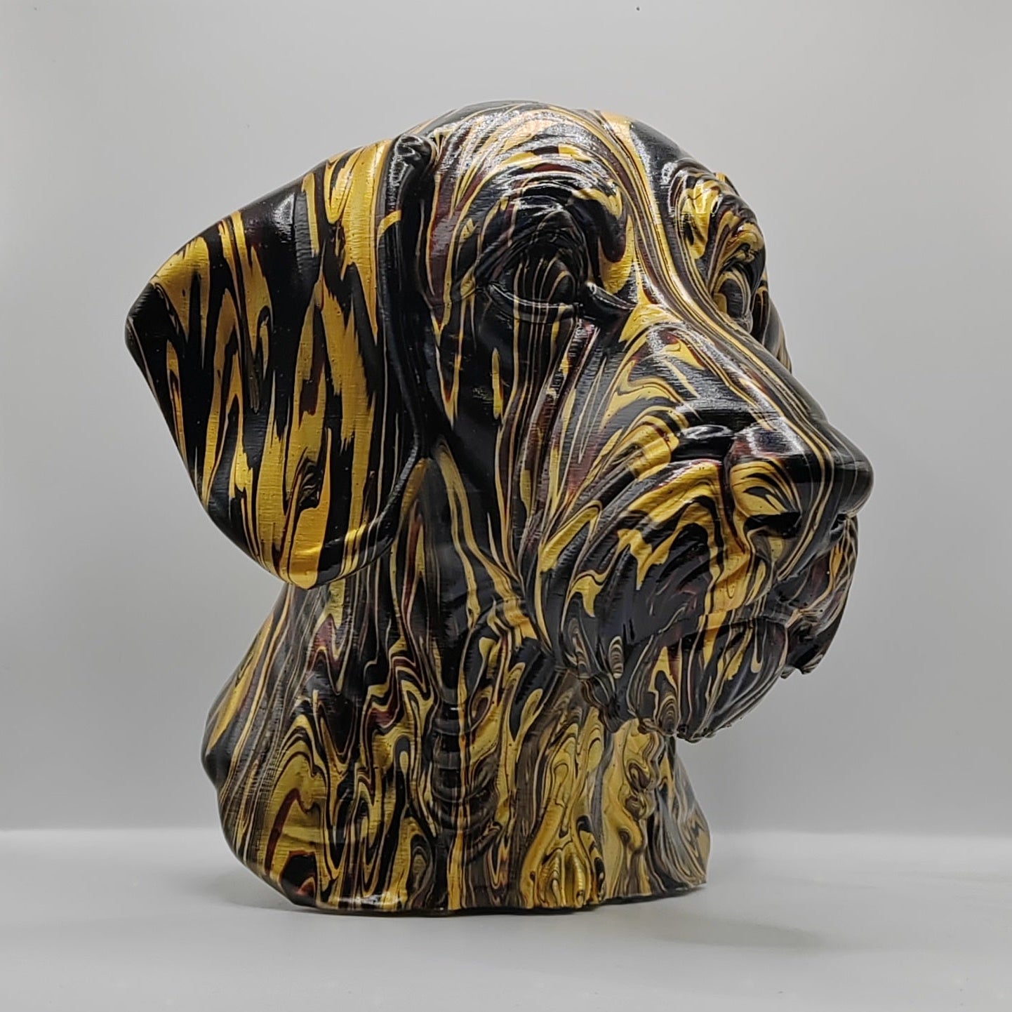 Wire-haired Dachshund Head – Hand Painted