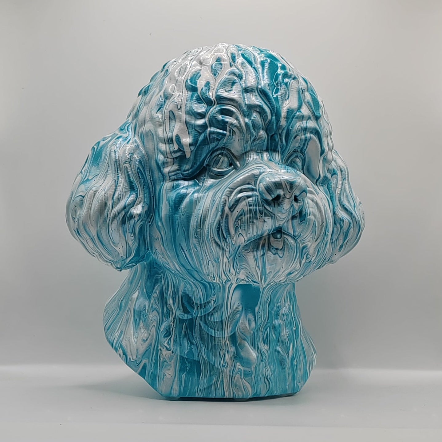 Bichon Frise Head – Hand Painted