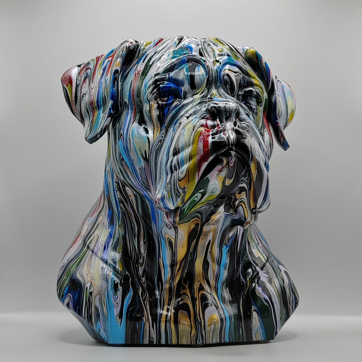 Dogue De Bordeaux Head – Hand Painted