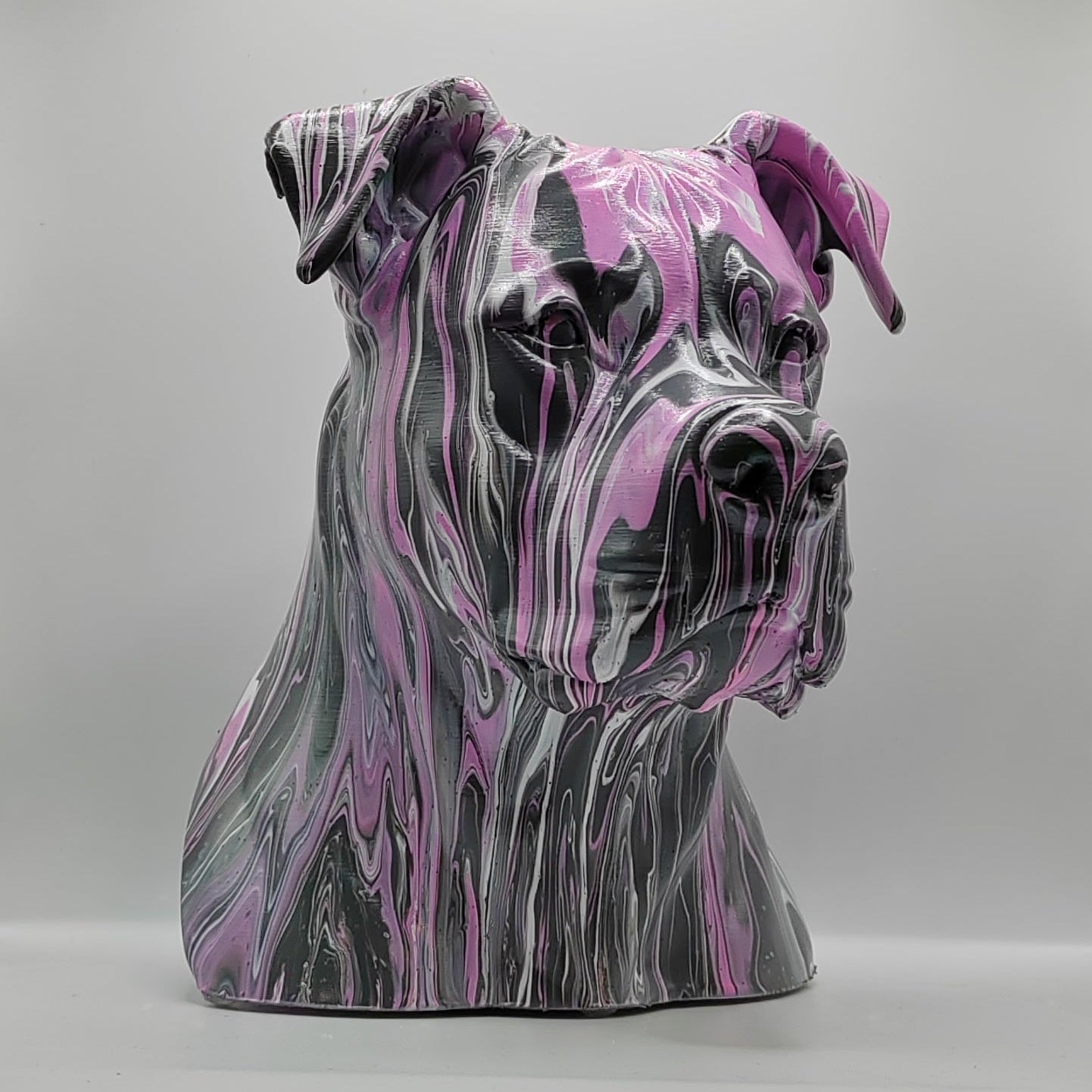 Pitbull (XL) Head – Hand Painted