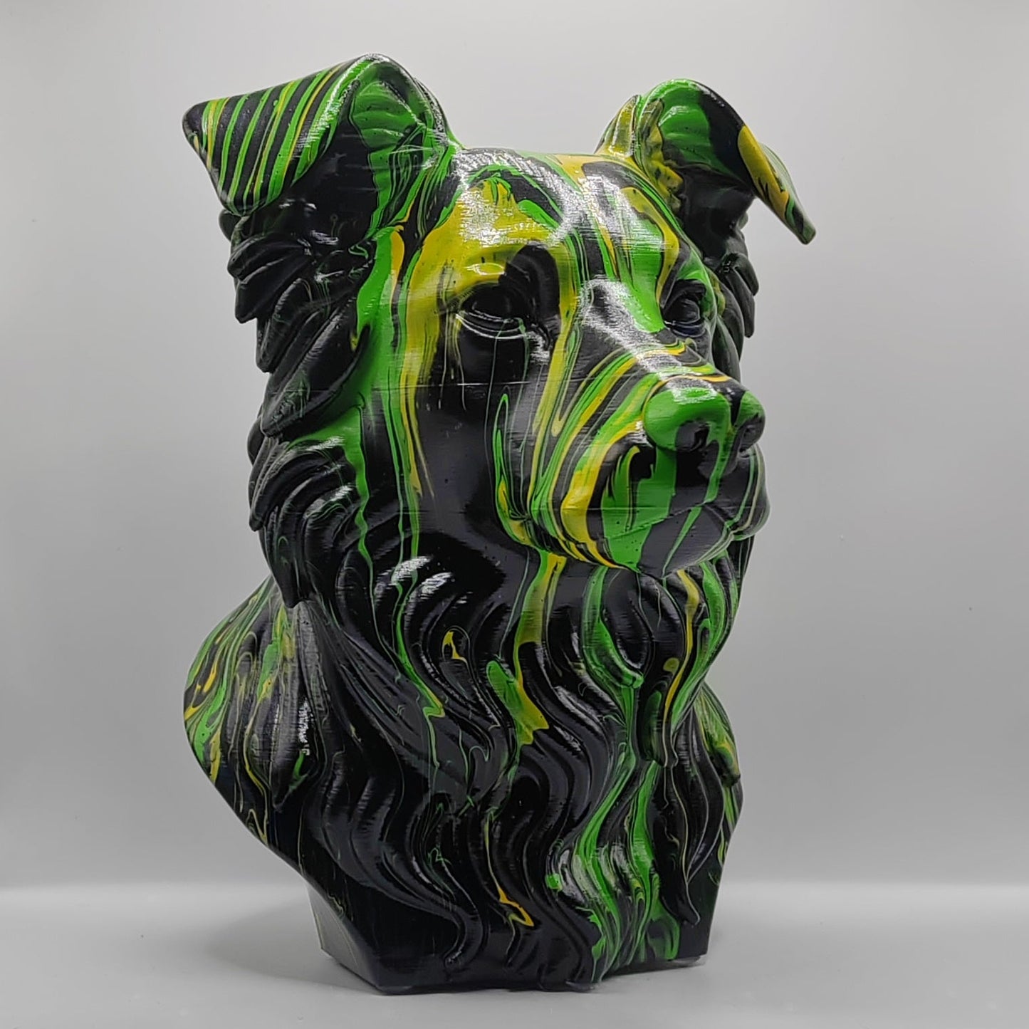 Border Collie Head – Hand Painted