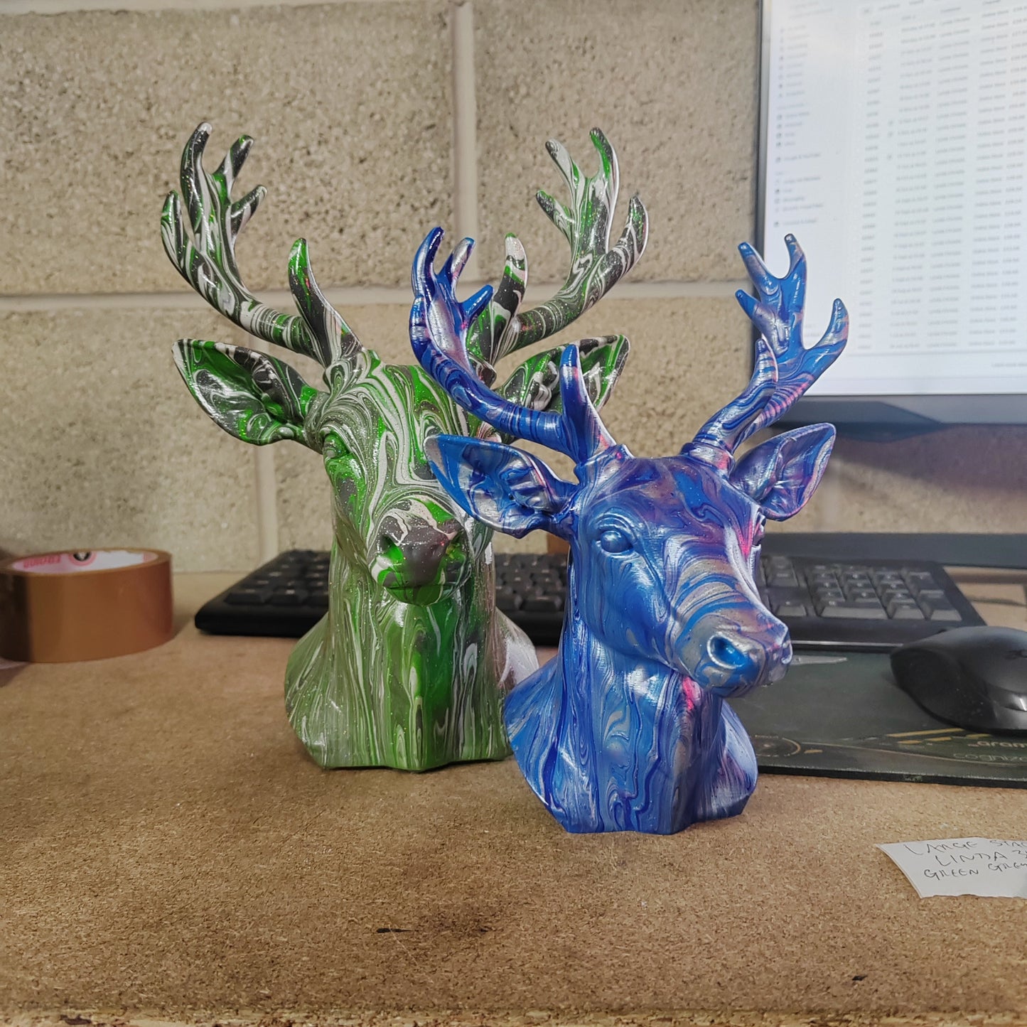Deer / Stag Head – Hand Painted
