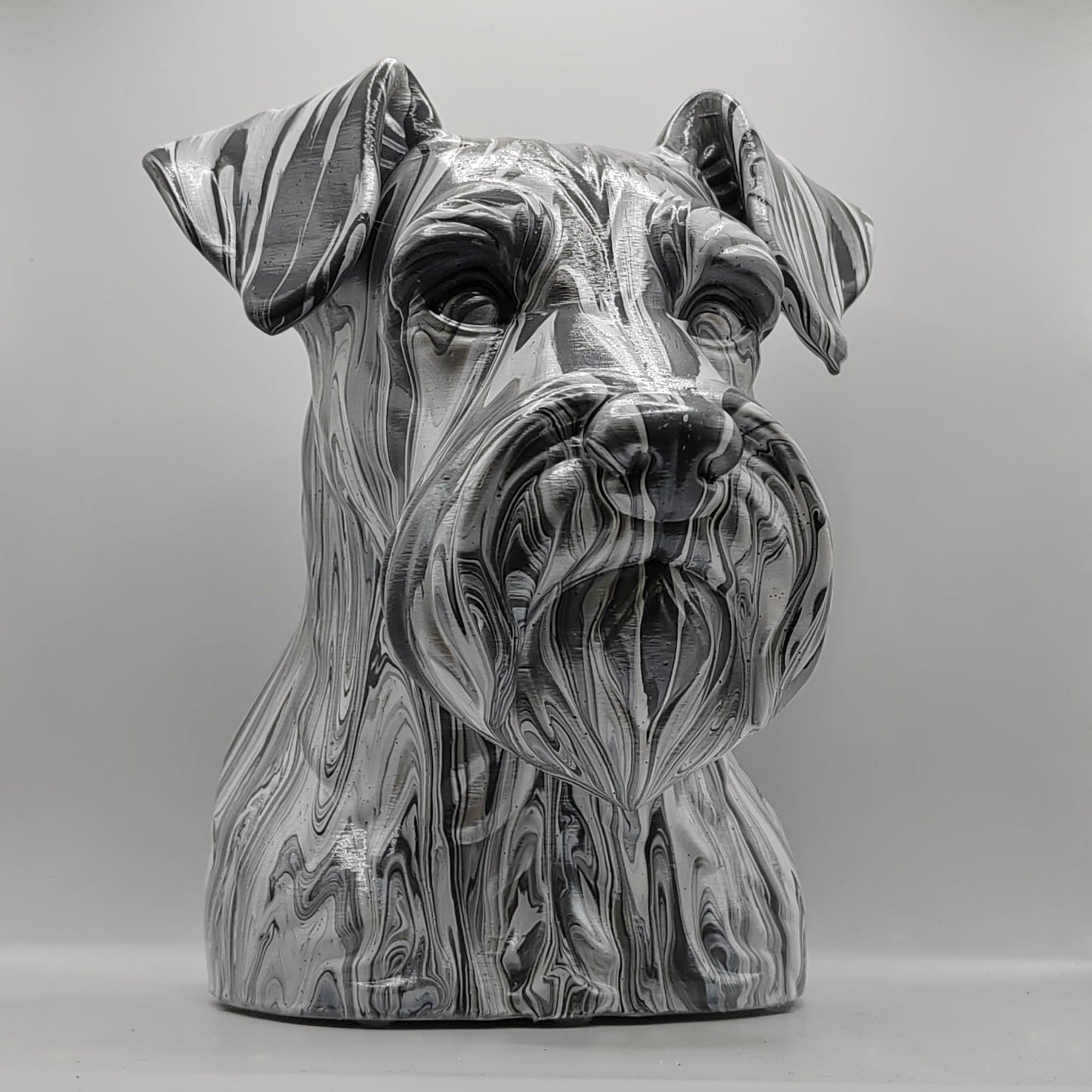 Miniature Schnauzer Head – Hand Painted