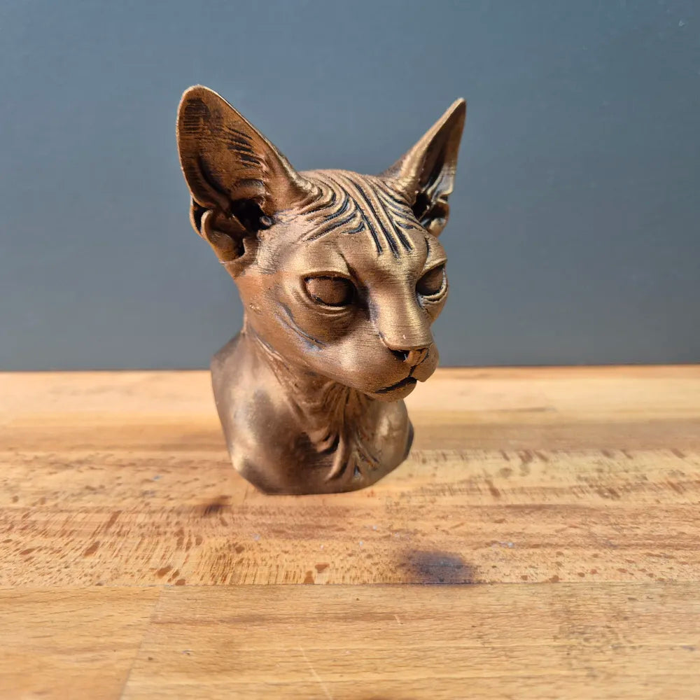 Lykoi Cat Bust