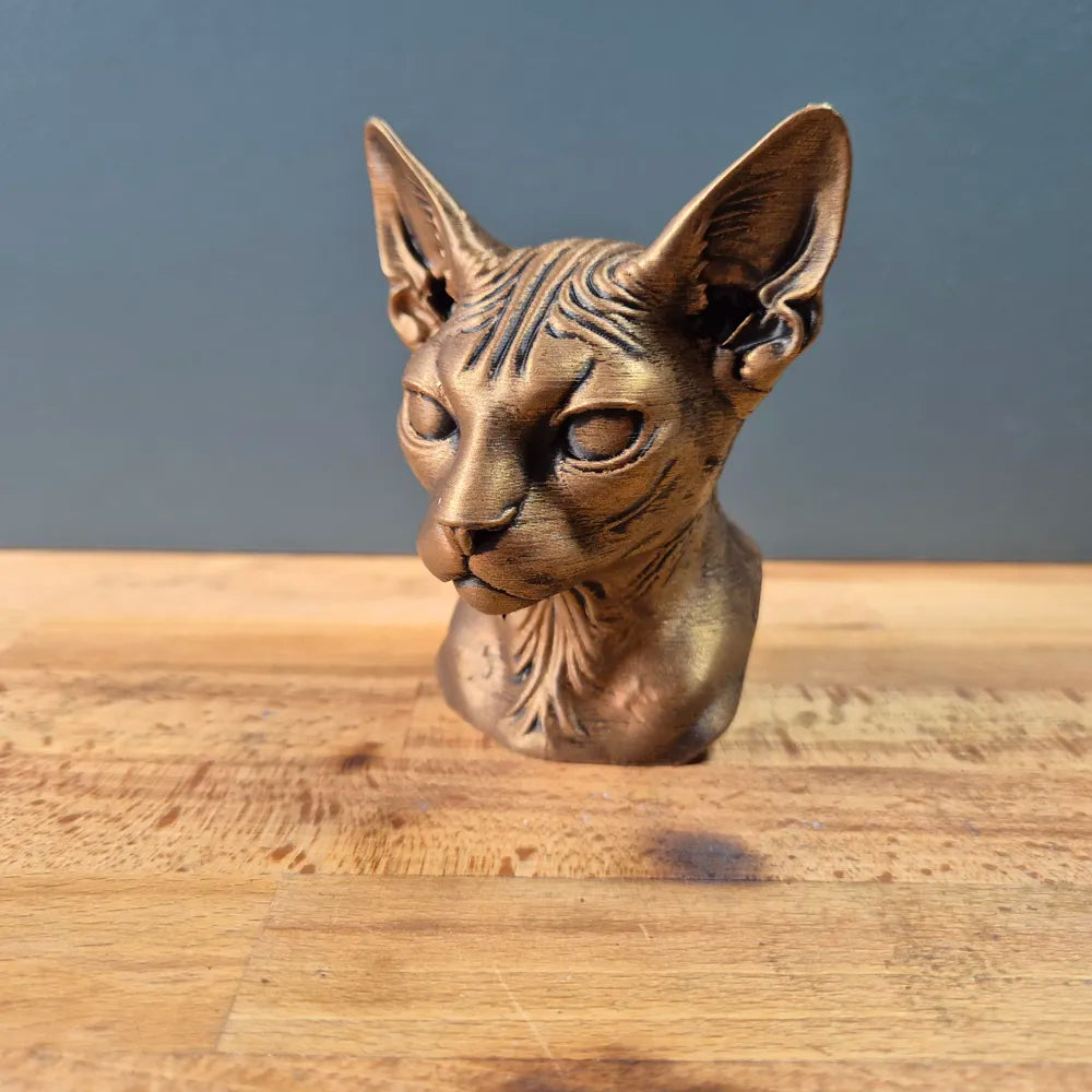 Lykoi Cat Bust