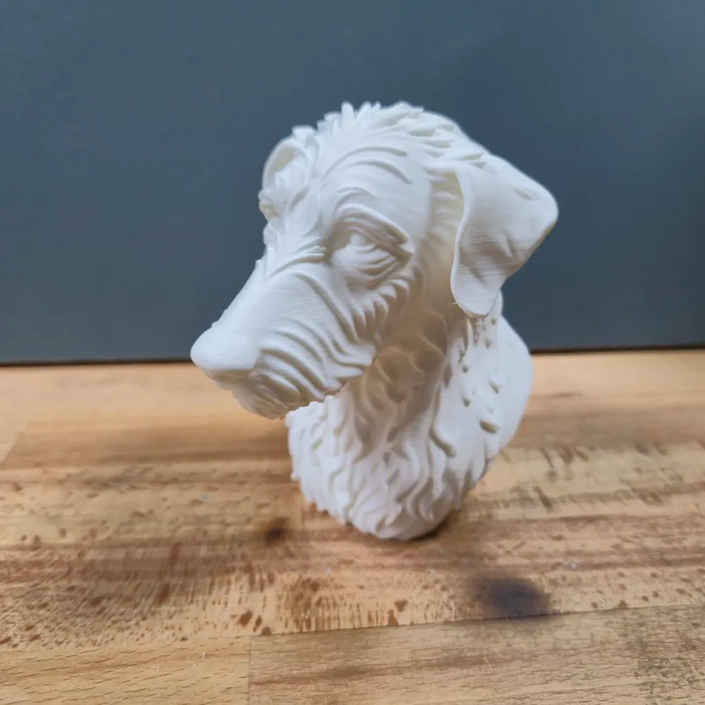 Rough Hair Lurcher Bust