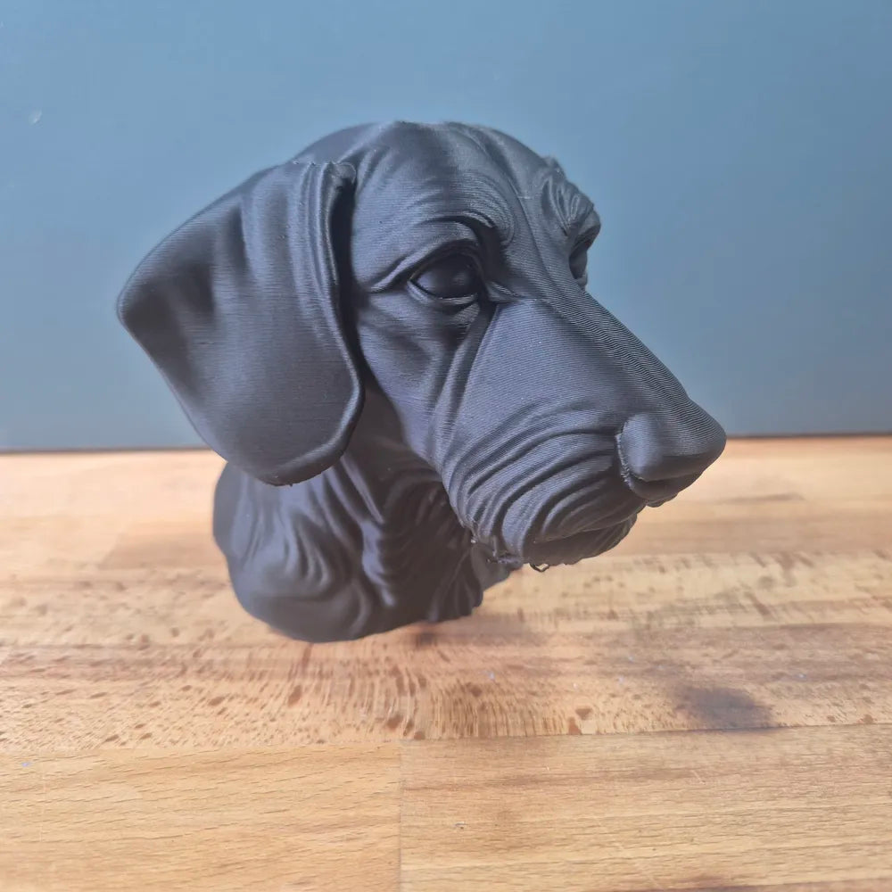 Wire-haired Dachshund Bust