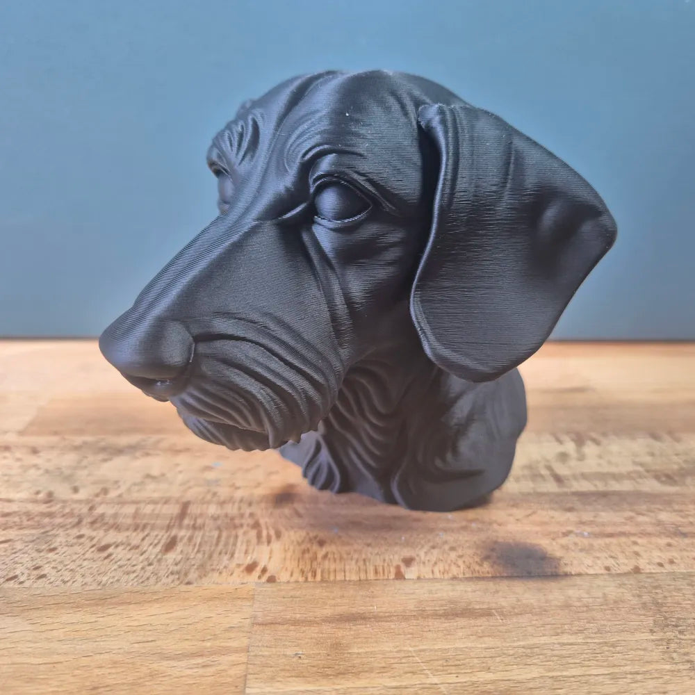 Wire-haired Dachshund Bust