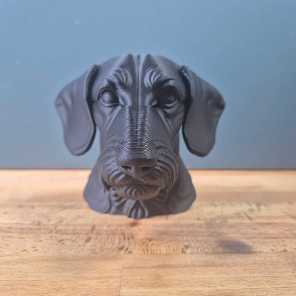Wire-haired Dachshund Bust